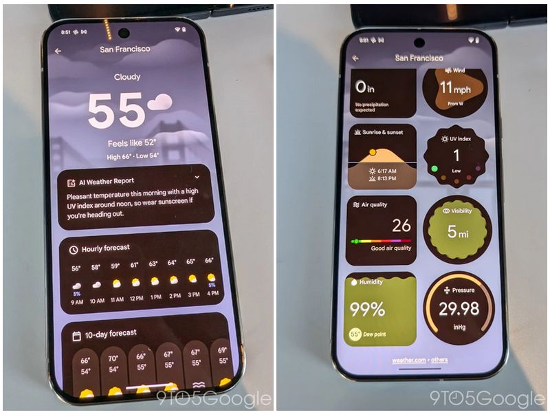 谷歌发布全新 Pixel 天气应用:启用新界面,引入 AI 天气预报