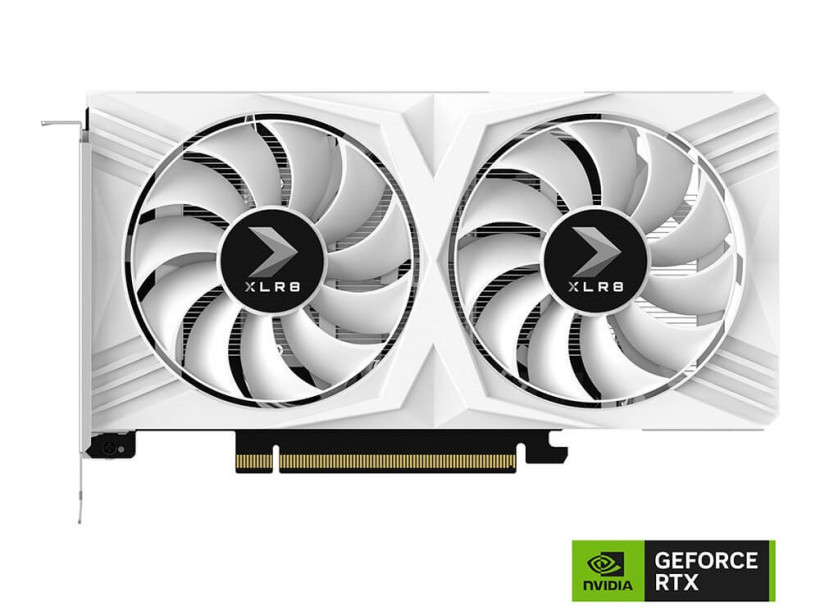 PNY 推出 RTX 4060 8GB 掌控者超频版白色双风扇显卡,2399 元