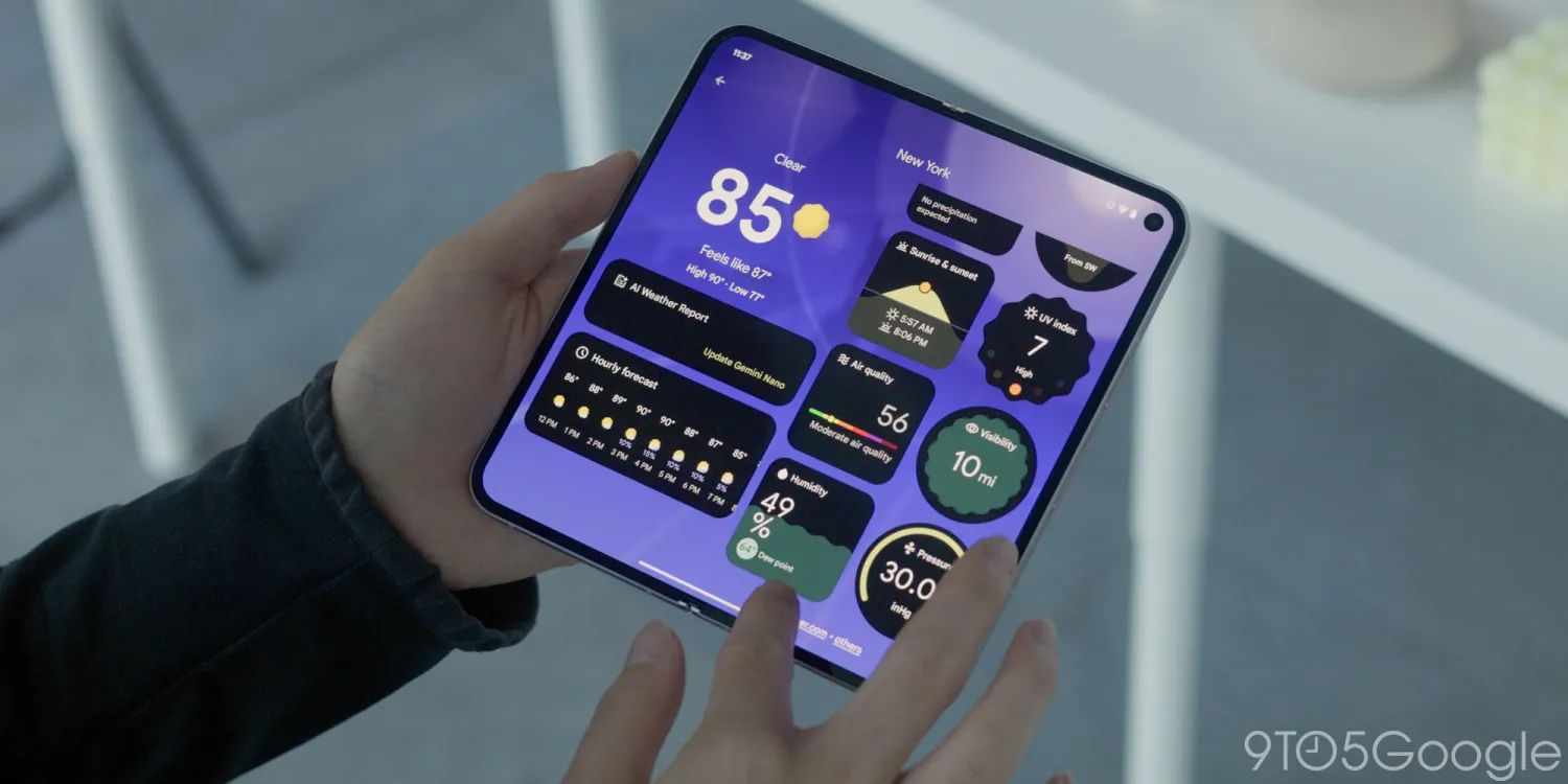 谷歌发布全新 Pixel 天气应用:启用新界面,引入 AI 天气预报