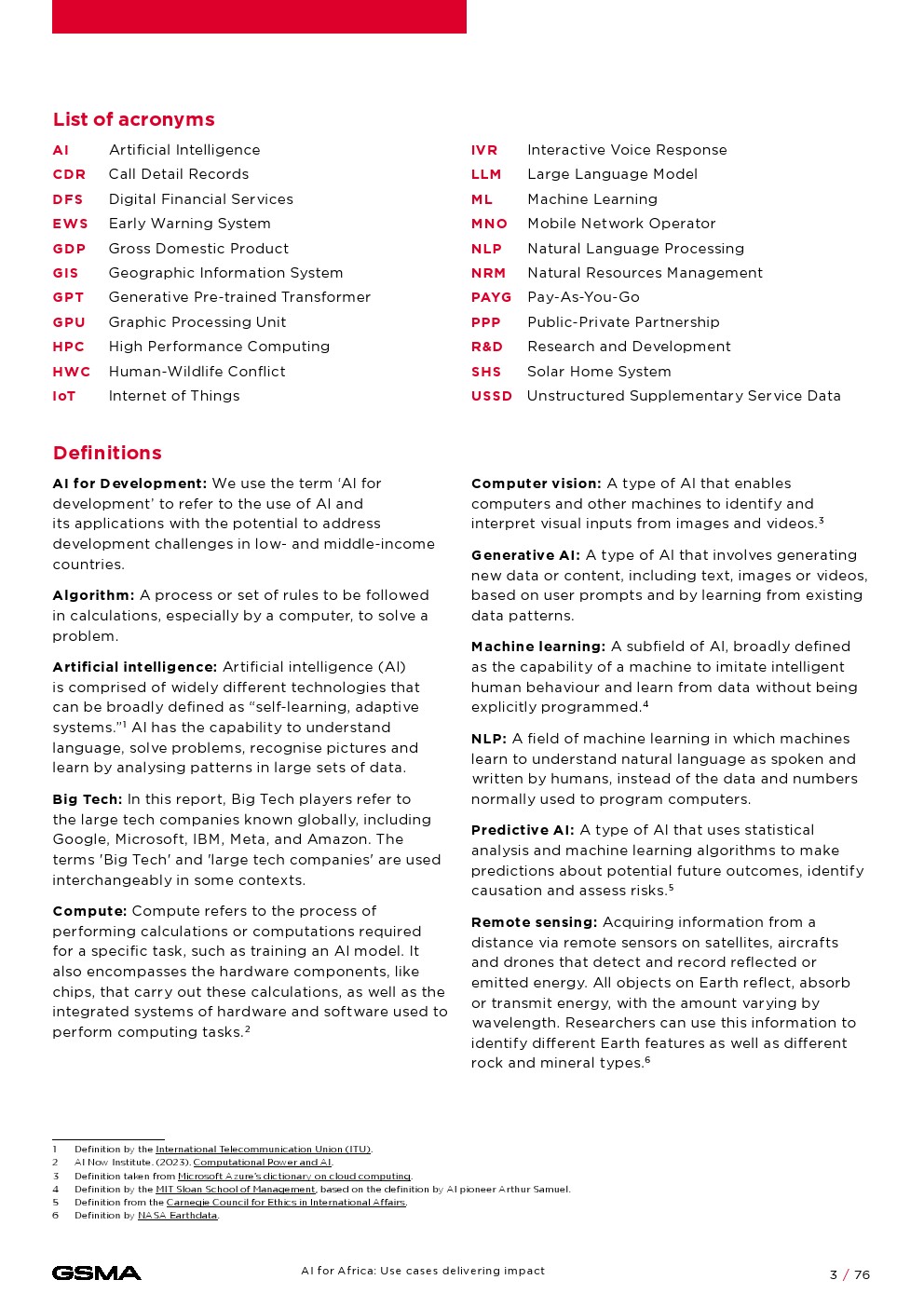 GSMA：非洲人工智能：产生影响的用例