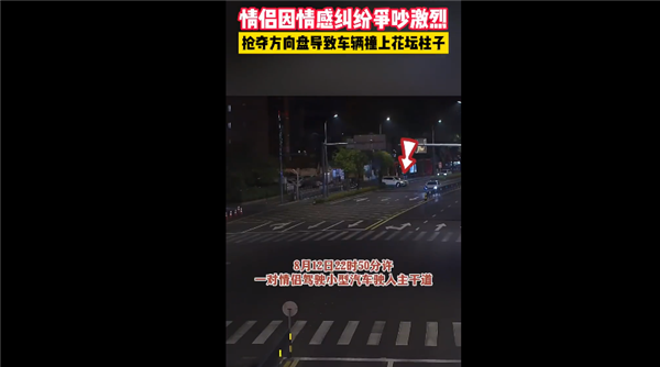 因情感纠纷 情侣争吵激烈抢夺方向盘撞车:网友感慨马路杀手