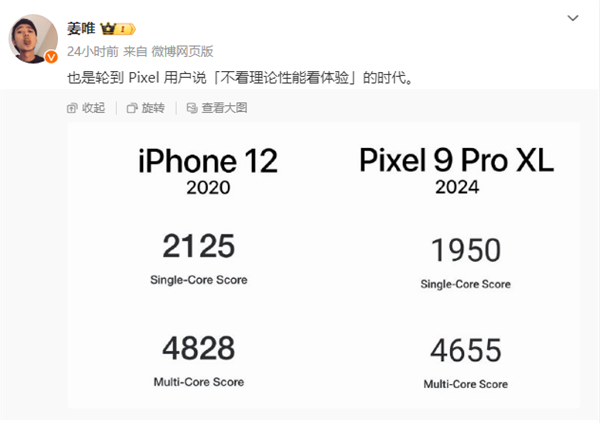 谷歌发布安卓AI机皇:性能竟不敌4年前iPhone12!
