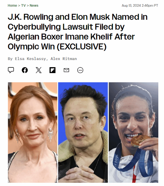 被性别争议拳手起诉后！变性女儿又炮轰父亲马斯克：虚伪、骗子