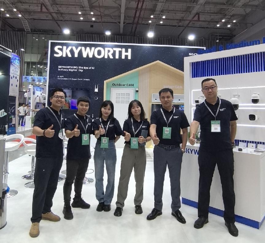 创维安防亮相2024越南国际安博会，创维极黑光引关注