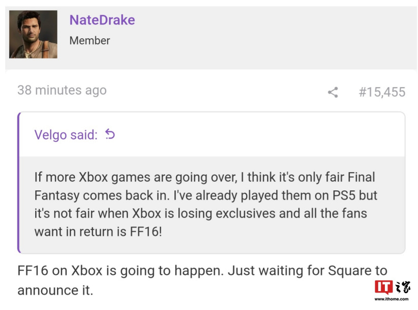 PS5 版独占倒计时:消息称 SE 游戏《最终幻想 16》即将登陆微软 Xbox 平台