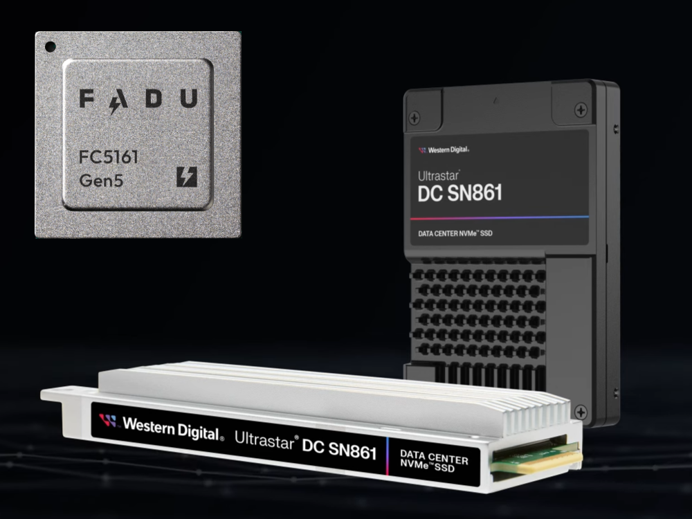 西部数据首款 Gen5 固态硬盘 Ultrastar DC SN861 主控确认:韩国 FADU FC5161