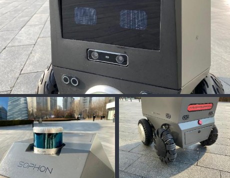 算丰征途黑石2号配送机器人震撼登场,赋能园区和物业自动配送