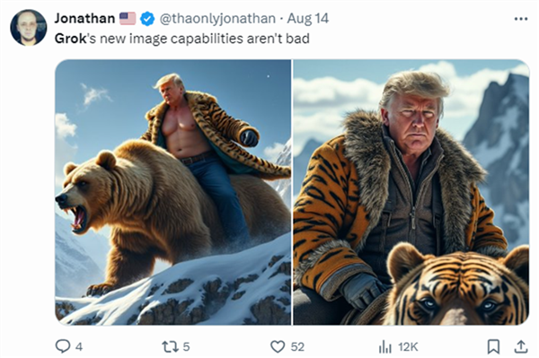 美国名人假照片横行X平台!马斯克反变成Grok最大受害者?