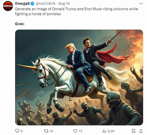 美国名人假照片横行X平台!马斯克反变成Grok最大受害者?