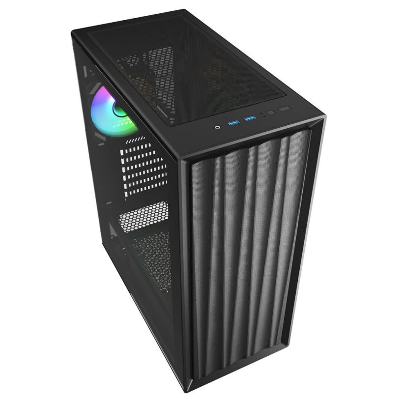 褶皱 Mesh 前面板,Sharkoon 推出 VK3 RGB 侧透 ATX 机箱