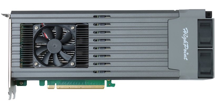 双槽厚度塞下 16 块 M.2 2280 SSD,HighPoint 推出 SSD7749M2 RAID 附加卡