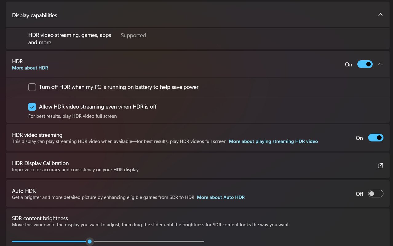 微软 Win11 Build 27686 新增 HDR 视频流测试功能