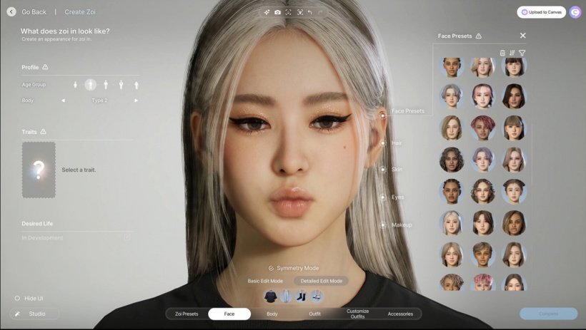 《绝地求生》开发商 KRAFTON 模拟游戏《inZOI》8 月 21 日开放“捏脸编辑器”限时免费试玩