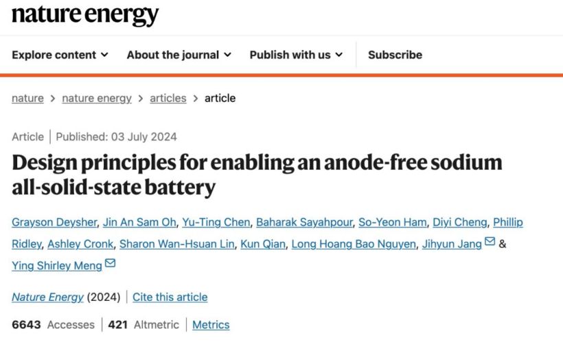 全球首个无负极钠固态电池成功问世:历时 8 年、历经 100 多次实验失败