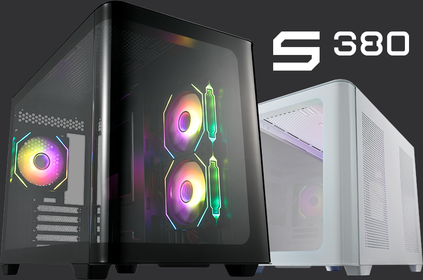M-ATX 曲面玻璃全景海景房,全汉推出 S380 机箱