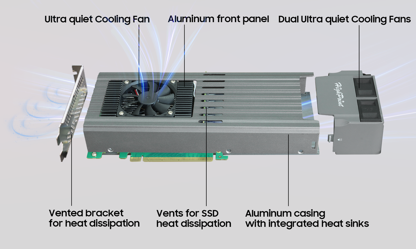 双槽厚度塞下 16 块 M.2 2280 SSD,HighPoint 推出 SSD7749M2 RAID 附加卡