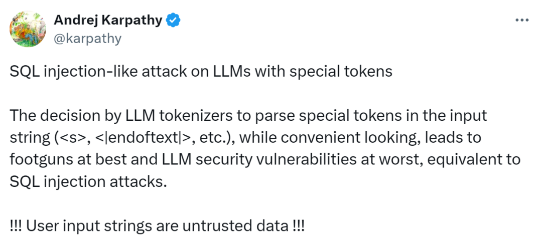 大神Karpathy:我给大模型「SQL注入」攻击,简直不要太轻松