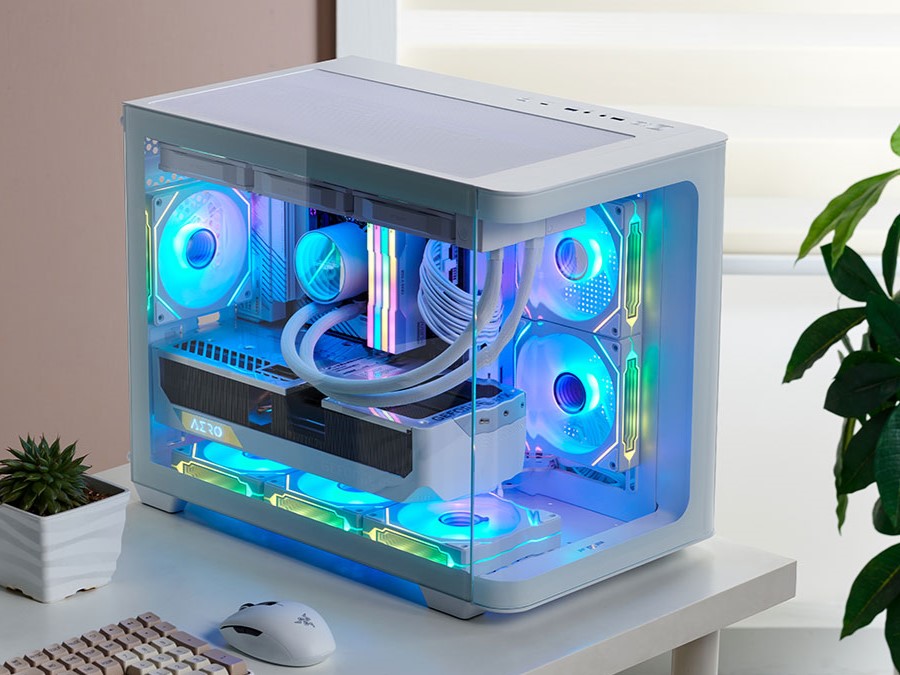 M-ATX 曲面玻璃全景海景房,全汉推出 S380 机箱