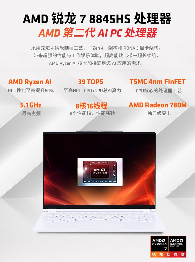 机械革命 2024 款无界 14X 暴风雪笔记本开售:R7-8845HS + 32G + 1T 售 4499 元