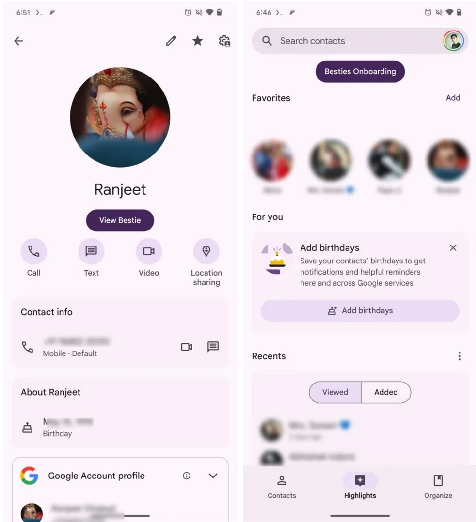 谷歌 Contacts 应用被曝 Pixel Besties 功能,轻松查看和挚友通信历史
