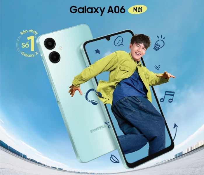 三星发布 Galaxy A06 手机:联发科 Helio G85 芯片、6.7 英寸 90Hz 屏幕