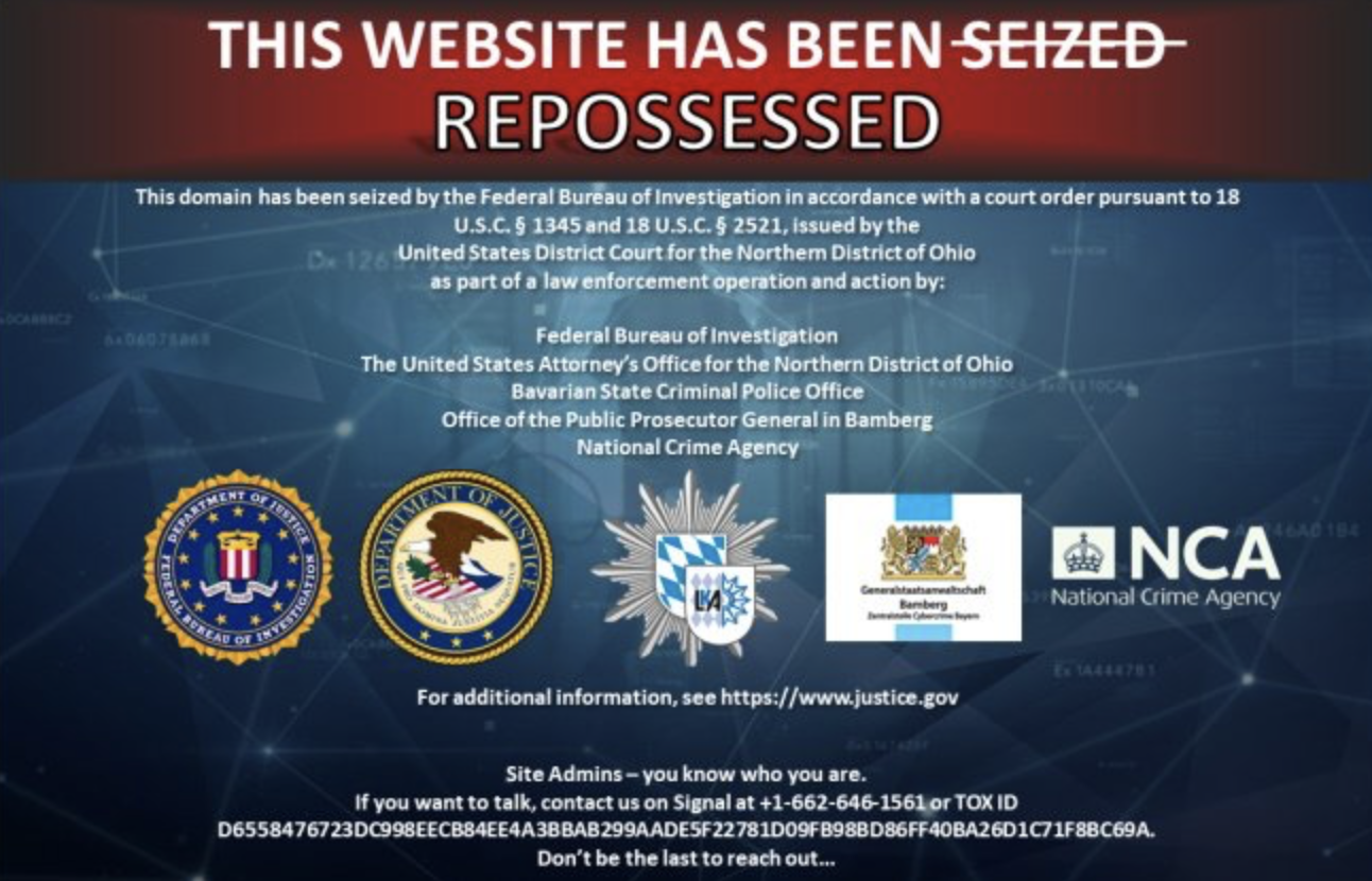 恶终有报:美国 FBI 查封“LockBit 关联”黑客组织 Dispossessor 基础设施