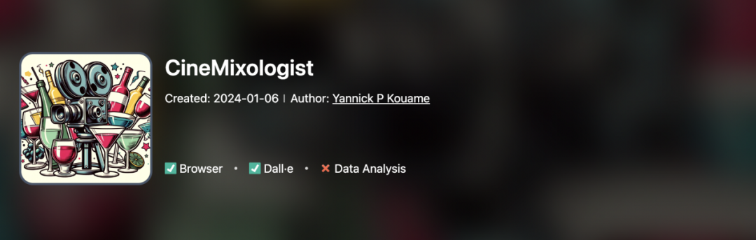AI娱乐新体验——GPTS重点推荐:ComedyBot AI、CineMixologist等