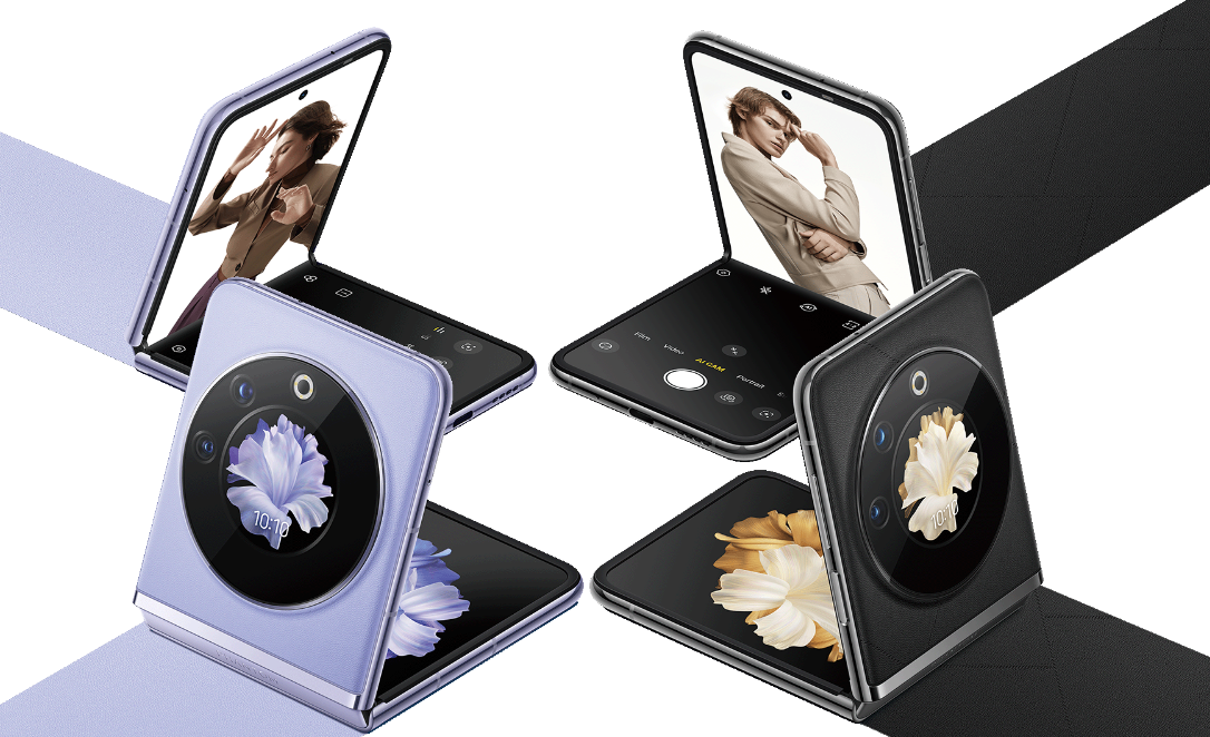 传音 Tecno Phantom V Fold2 / Flip2 折叠屏手机外观公布,换装矩形相机模组