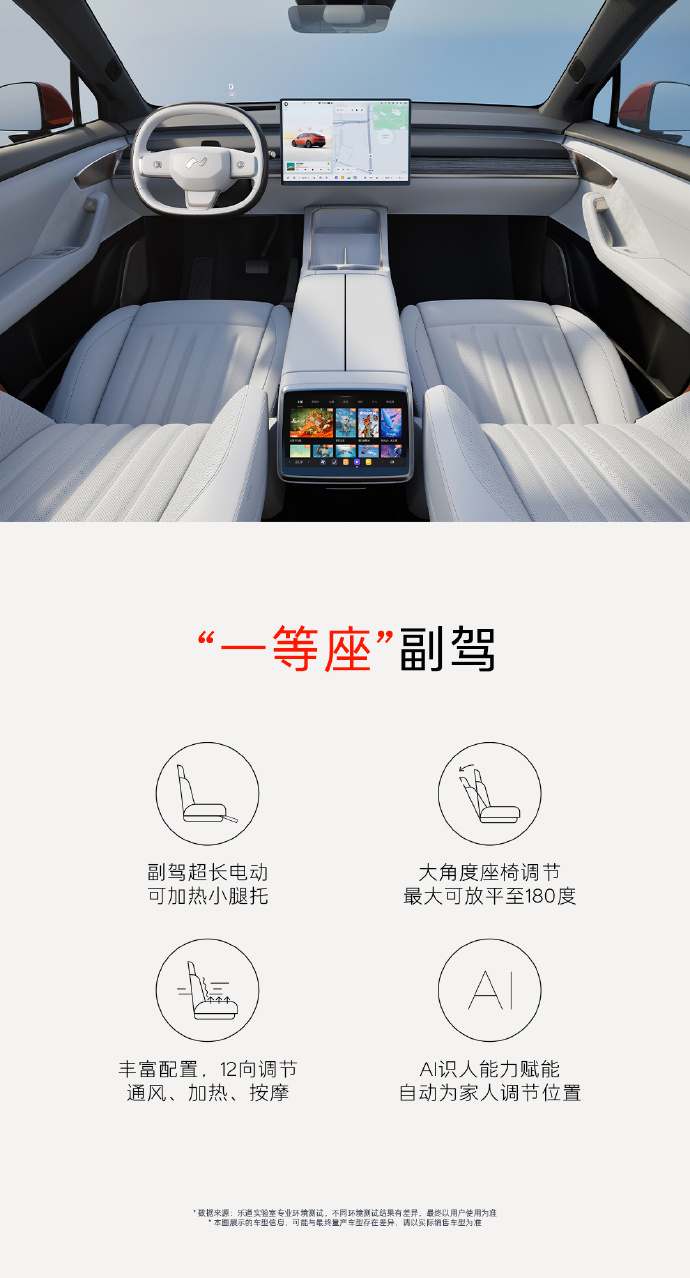 蔚来详解乐道 L60 座椅配置:前排、后排都有加热,支持手机控制