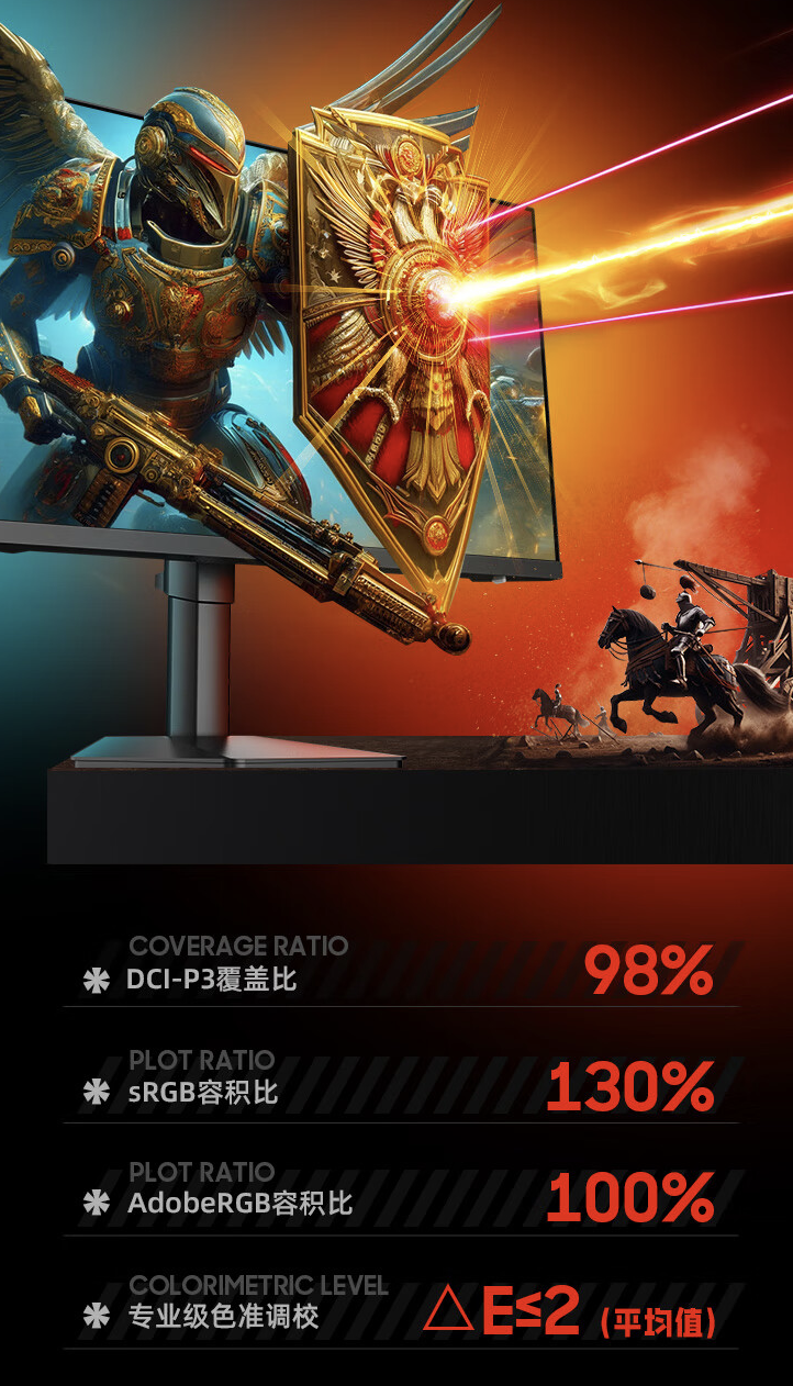 HKC 推出“G27H4”27 英寸显示器:2K 300Hz Fast IPS,2099 元