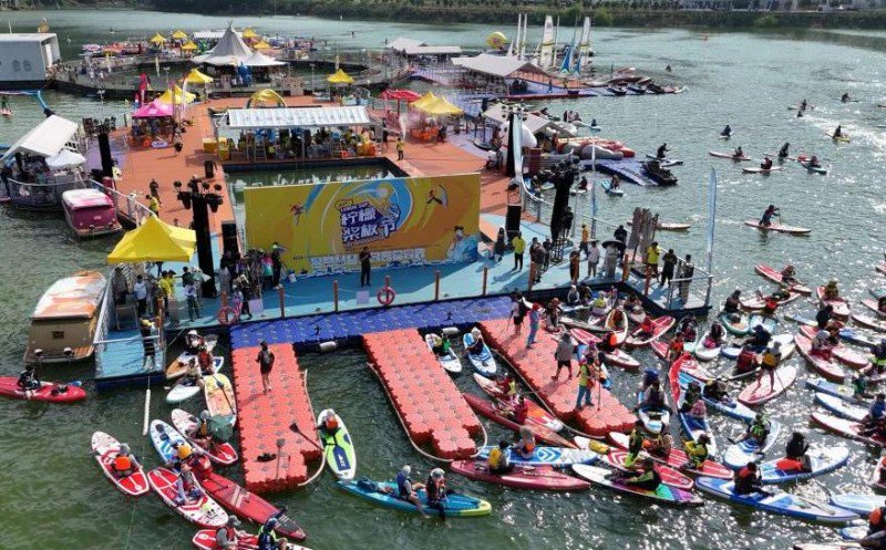 中国第一届柠檬桨板节胜利闭幕,创造世界纪录,推动行业发展