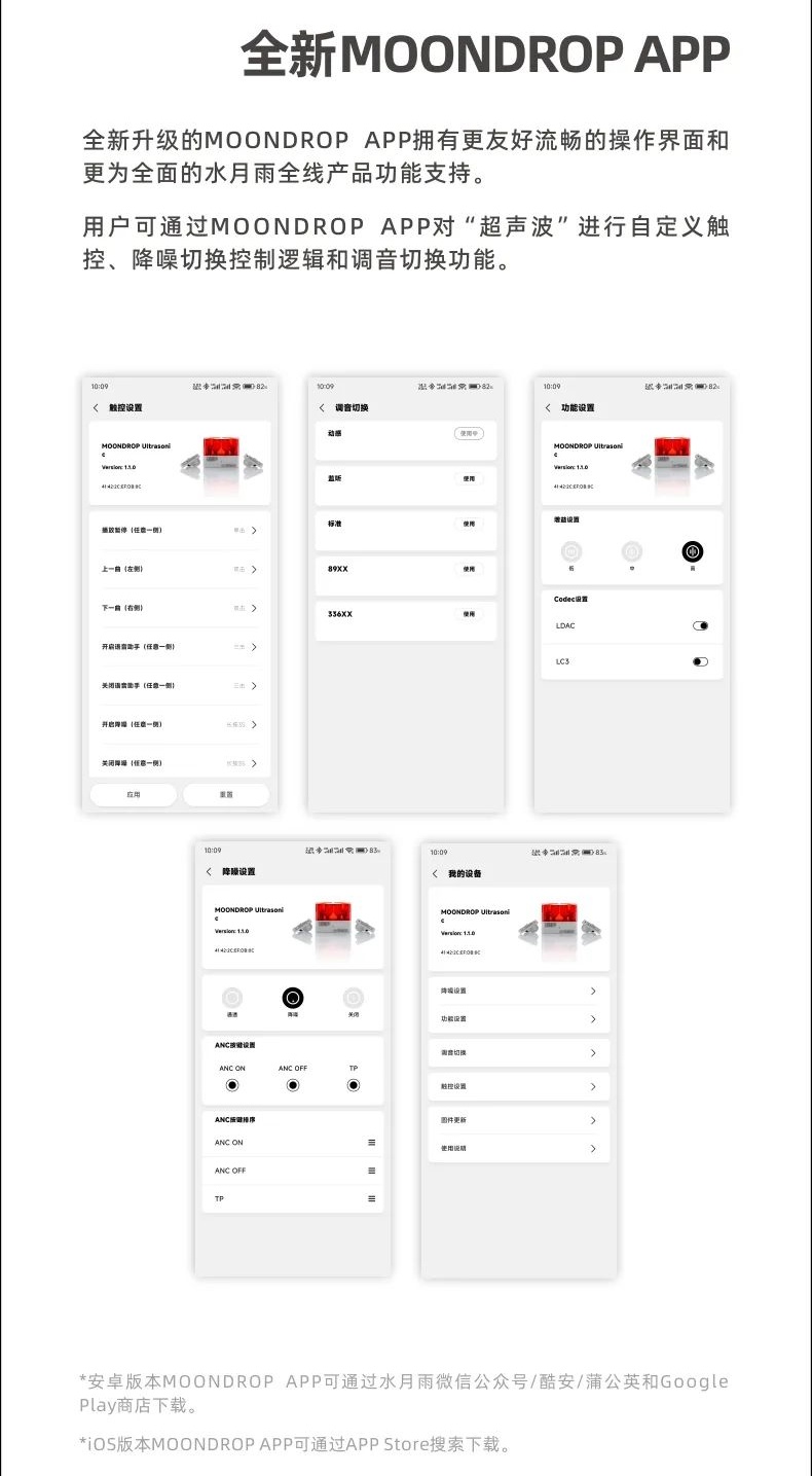 水月雨 Ultrasonic 超声波无线降噪耳机开售：FRA 铝镁合金振膜高音动铁、蓝牙 5.3，399 元