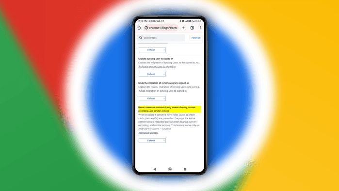 谷歌安卓版 Chrome 浏览器测试新特性:共享屏幕时可屏蔽敏感数据