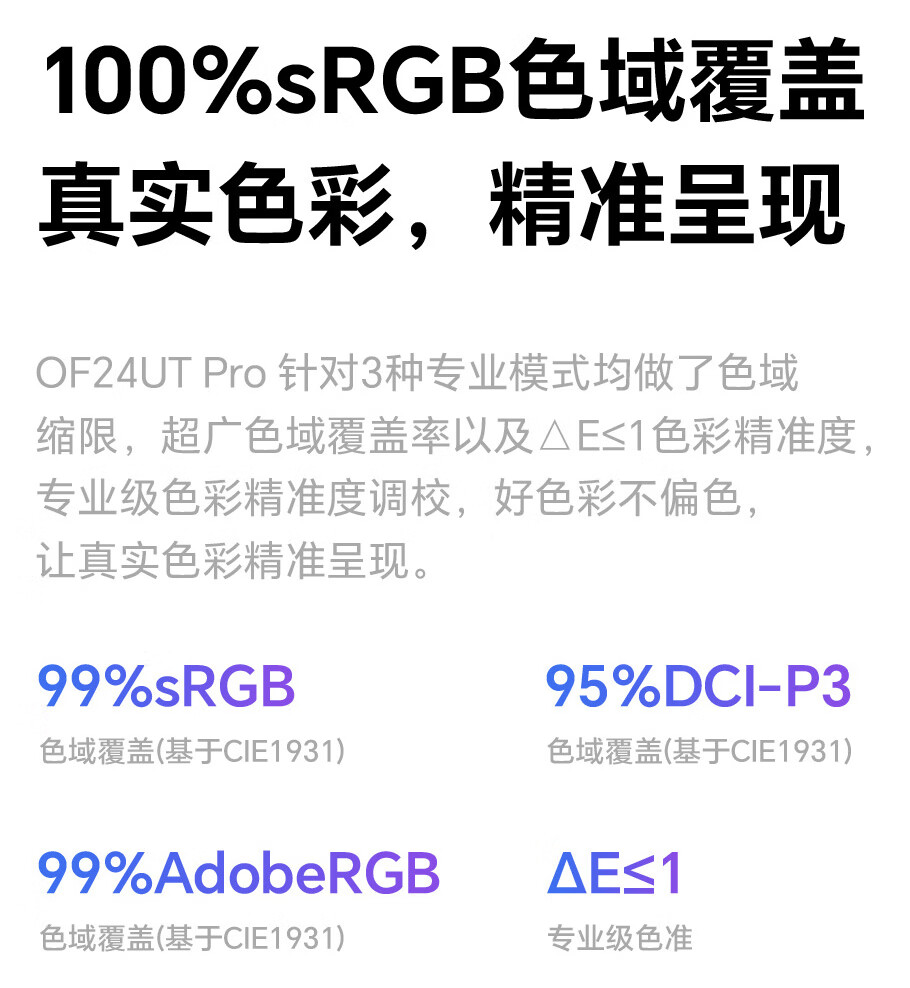 盛色“OF24UT Pro”23.8 英寸显示器开售:4K 60Hz + 90W USB-C 接口,1699 元