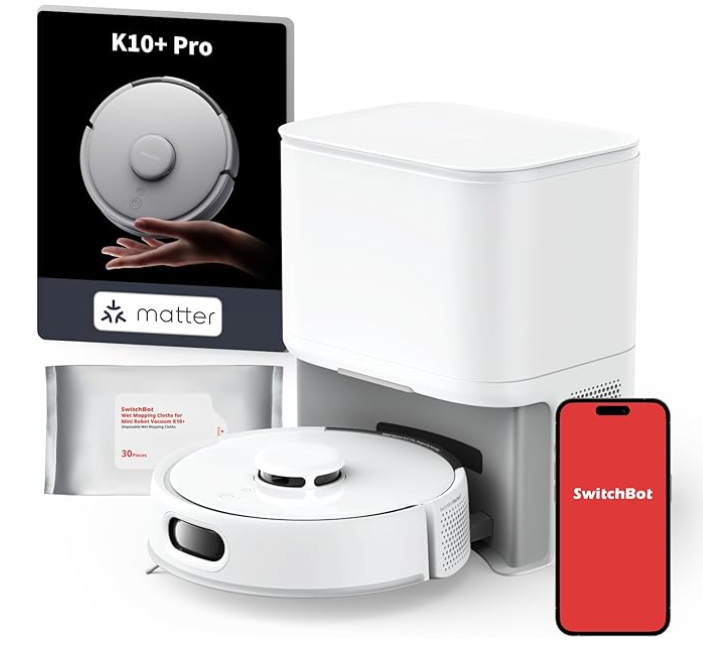 “全球最小扫地机器人”SwitchBot K10+ Pro 发布
