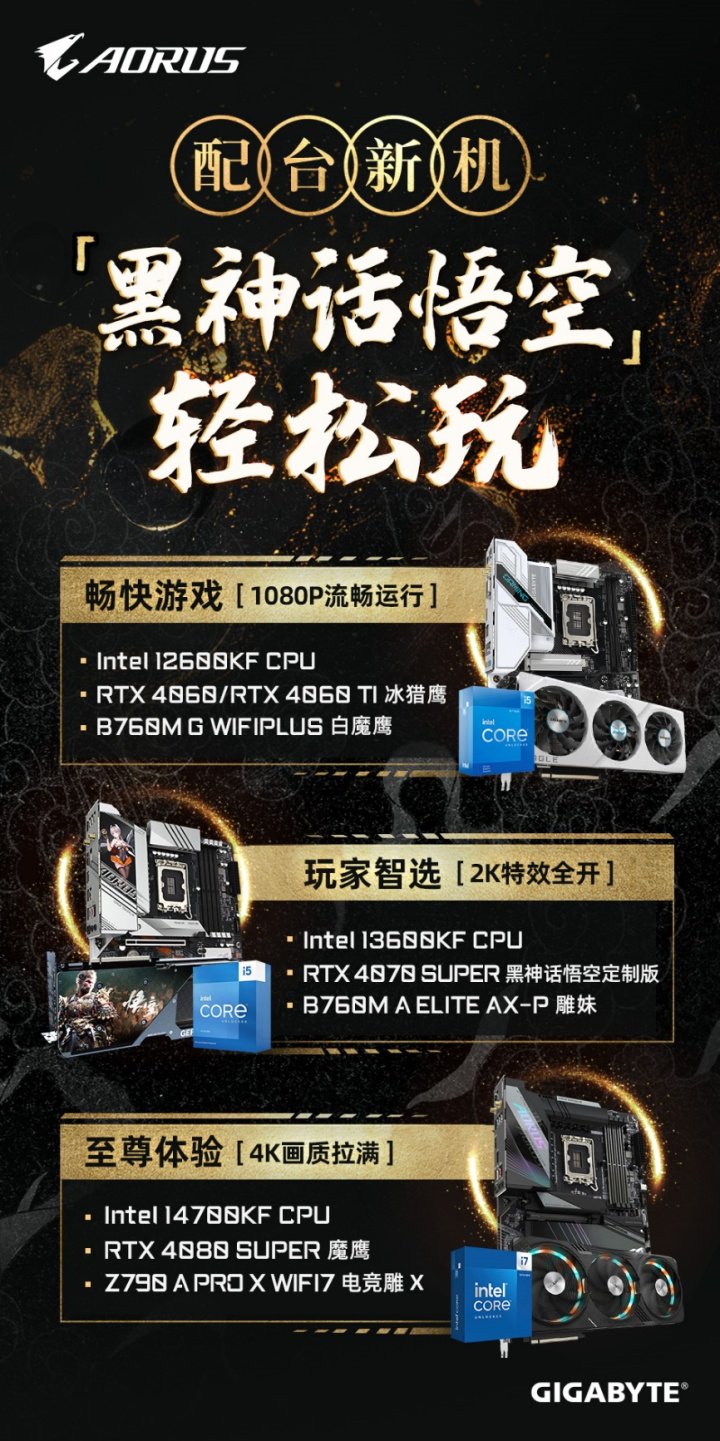 技嘉×《黑神话:悟空》破圈联名，共绘西游神话新篇