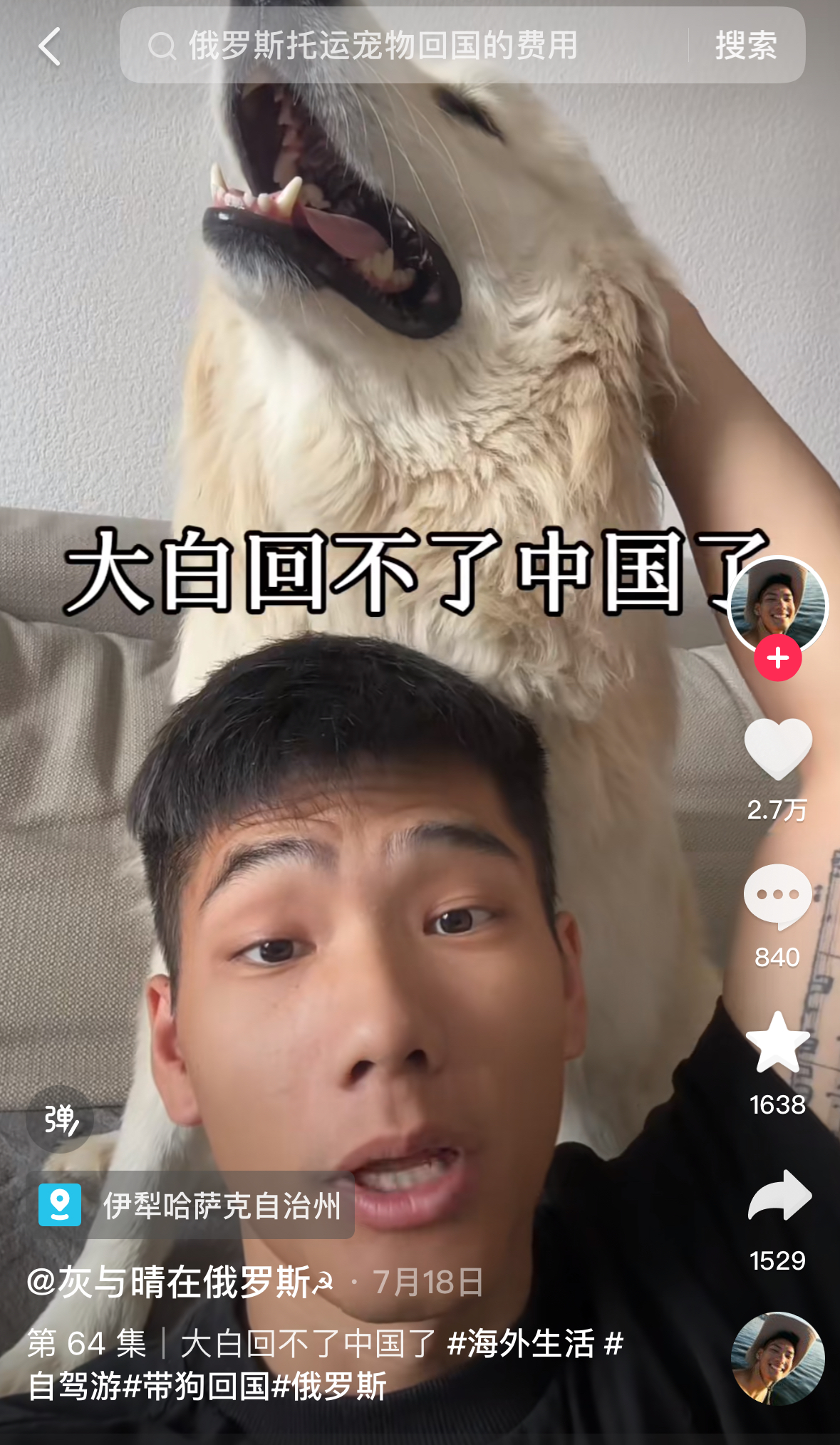 后悔和父母出游的年轻人，正在计划带宠物旅行