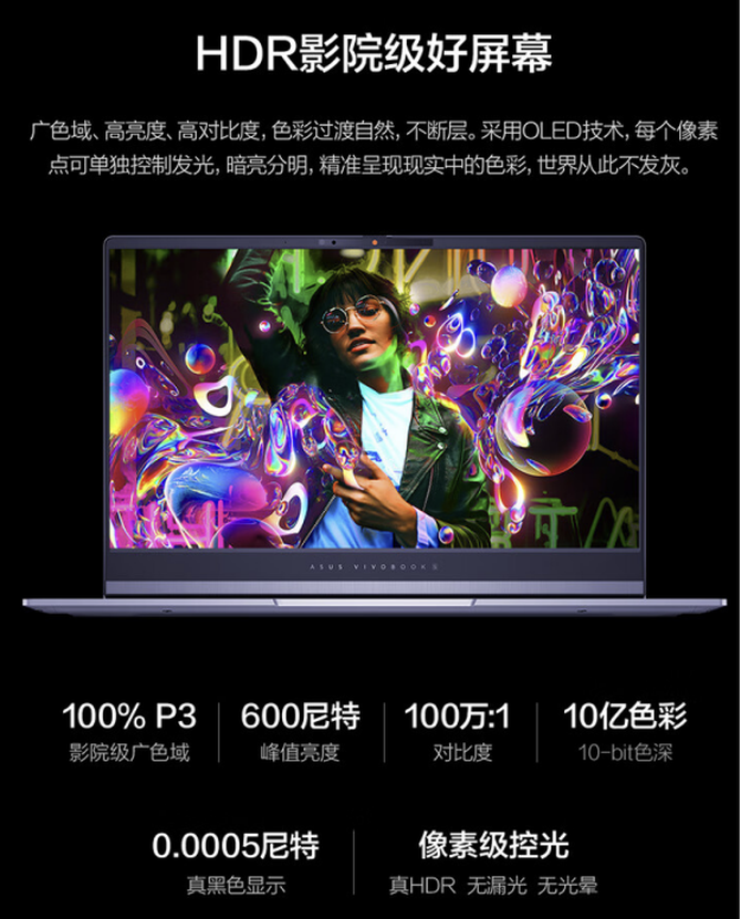 直降500元再返100E卡 华硕无畏Pro 15 2024高性能AI轻薄本值得入手!