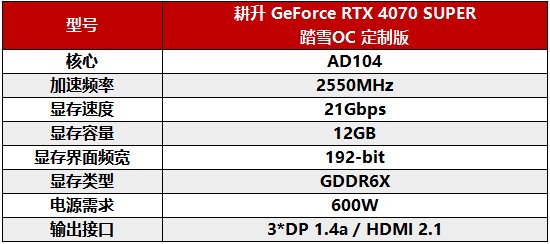 踏雪灵霄,自争天命!耕升 GeForce RTX 4070 SUPER 踏雪OC 定制版来袭!