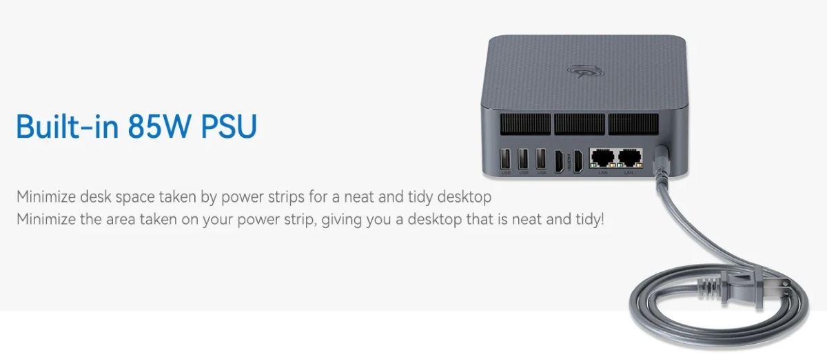 零刻发布 EQi12 紧凑型主机:双千兆网口、内置电源、最高酷睿 i7-12650H 处理器,起价 319 美元