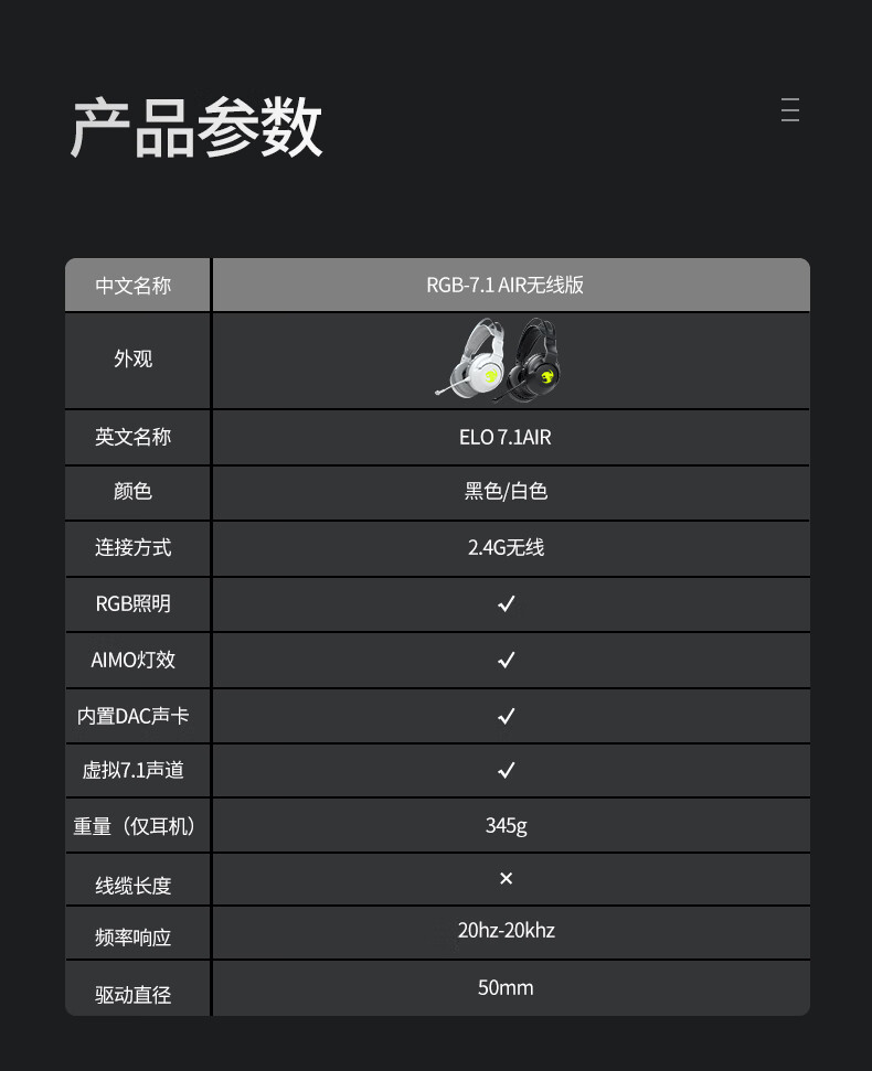 360° 环绕音效:冰豹 ROCCAT 音波豹-7.1 AIR 无线游戏耳机 219 元探底
