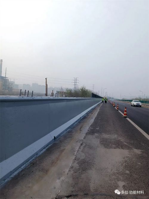 多拉 浸瓷圭釉材料助力京沪高速济南绕城段防撞墙耐久防腐项目!