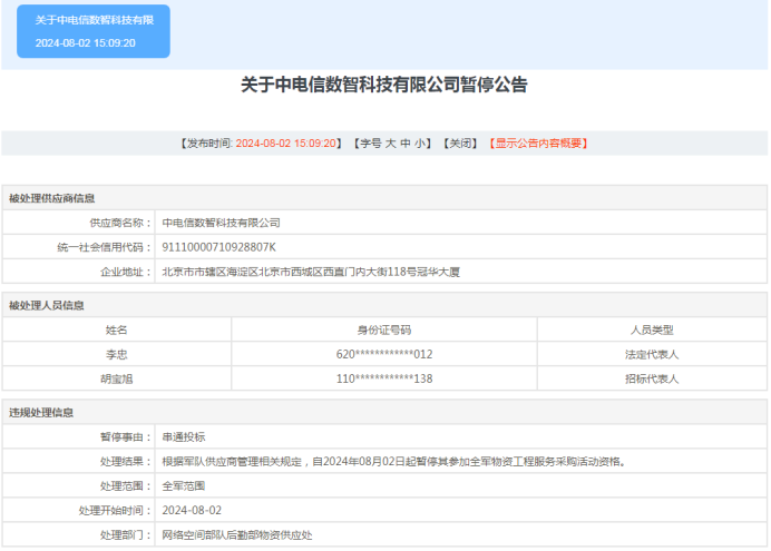 独家:得不偿失!中国电信某直属公司被指“串标” 痛失某大系统的采购资格 而且当时也并未中标