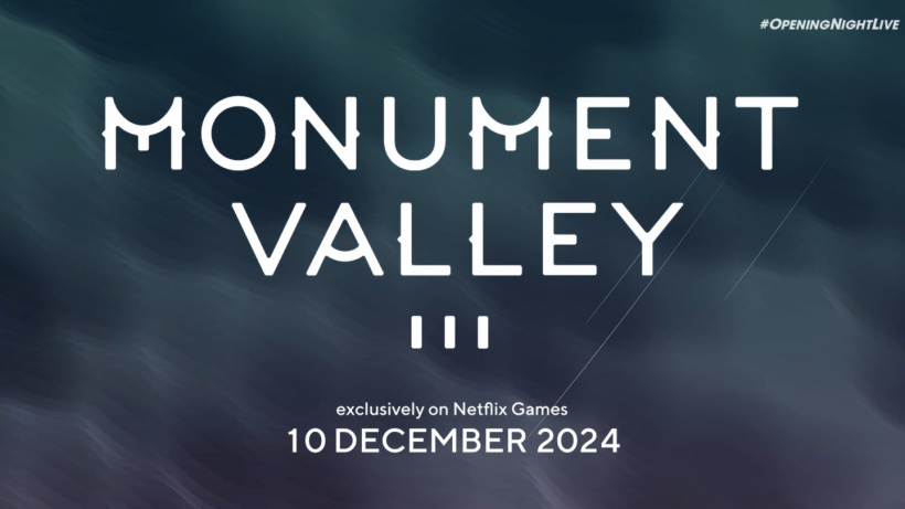 《纪念碑谷 3》公开，确认 12 月 10 日独家登陆 Netflix 平台