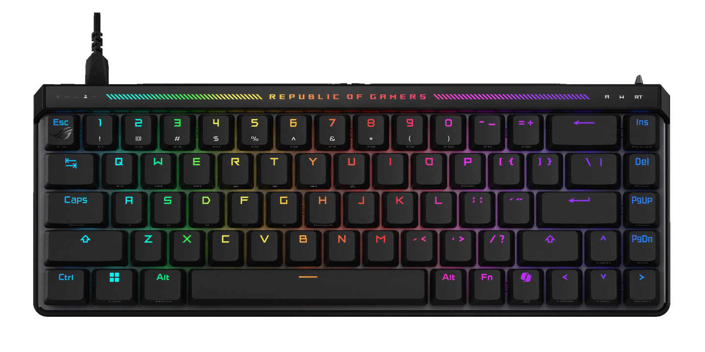 搭载自研轴体,华硕推出 ROG 魔导士 ACE HFX 磁轴有线机械键盘