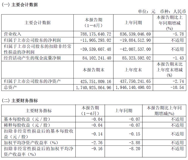 凤凰光学2024半年报:营收7.88亿元,净利减亏