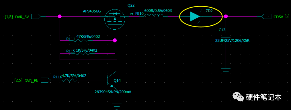 MOS管开关电路设计,用三极管控制会烧坏?