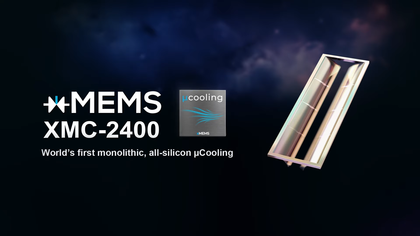 厚度仅 1.08mm,xMEMS 发布微风扇主动冷却芯片 XMC-2400