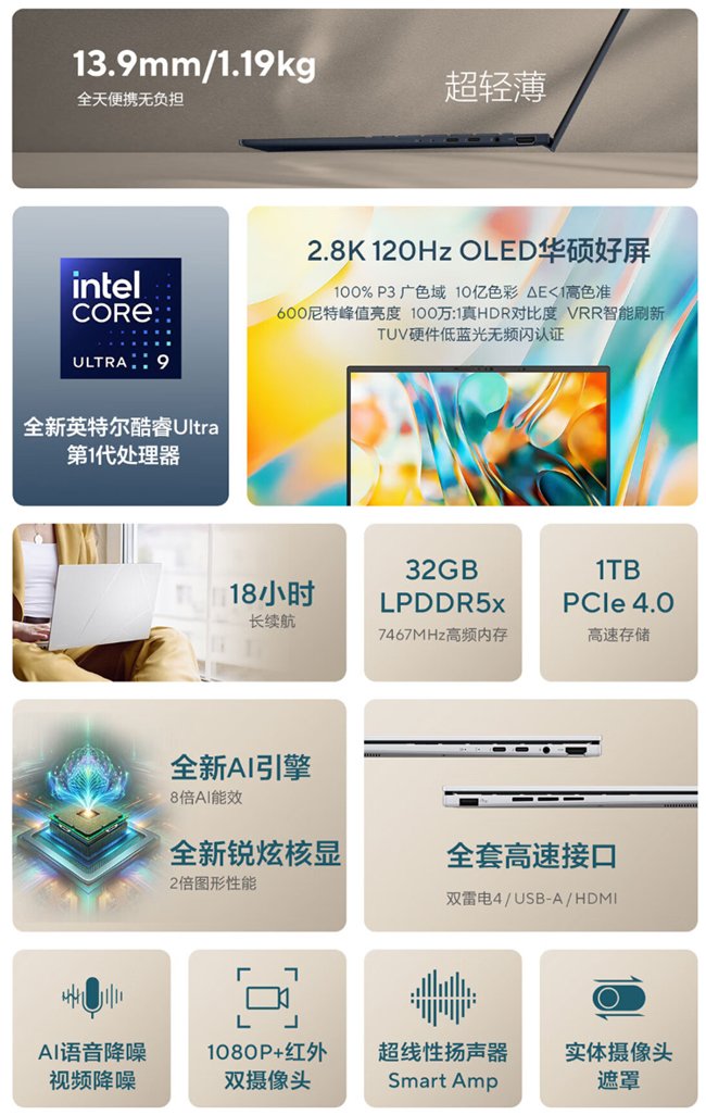 装备福利全都要!开学季线下购华硕AI轻薄本赠a豆真无线耳机