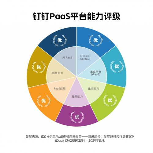 钉钉PaaS平台全家桶入选IDC权威报告